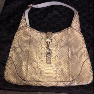 SOLD! RARE Classic Gucci Python Jackie O Hobo